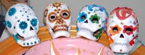 Painted Skulls decorated with bling